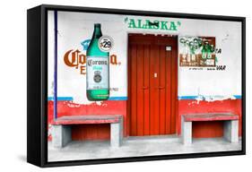 ¡Viva Mexico! Collection - "ALASKA" Red Bar-Philippe Hugonnard-Framed Stretched Canvas