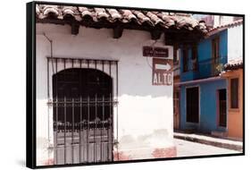 ¡Viva Mexico! Collection - "Alto" Street Scene IV-Philippe Hugonnard-Framed Stretched Canvas