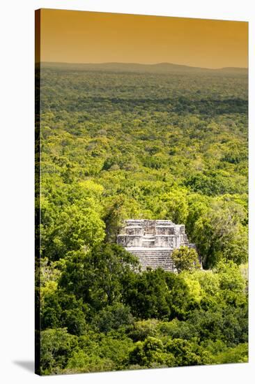 ¡Viva Mexico! Collection - Ancient Maya City within the jungle at Sunset II - Calakmul-Philippe Hugonnard-Stretched Canvas