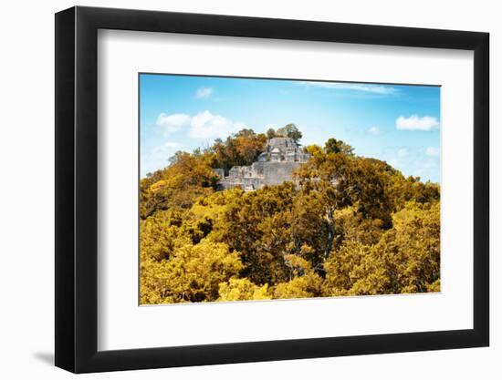 ¡Viva Mexico! Collection - Ancient Maya City within the jungle in Autumn of Calakmul III-Philippe Hugonnard-Framed Photographic Print