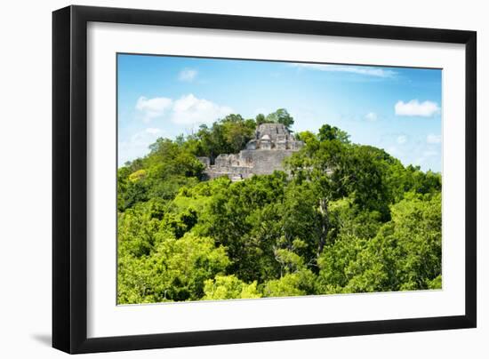 ¡Viva Mexico! Collection - Ancient Maya City within the jungle of Calakmul V-Philippe Hugonnard-Framed Photographic Print