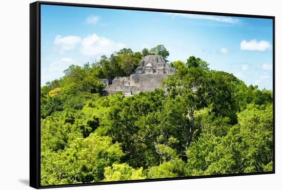 ¡Viva Mexico! Collection - Ancient Maya City within the jungle of Calakmul V-Philippe Hugonnard-Framed Stretched Canvas