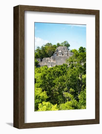 ¡Viva Mexico! Collection - Ancient Maya City within the jungle of Calakmul VI-Philippe Hugonnard-Framed Photographic Print