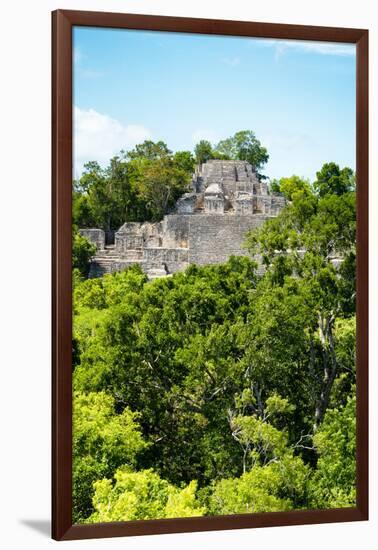 ¡Viva Mexico! Collection - Ancient Maya City within the jungle of Calakmul VI-Philippe Hugonnard-Framed Photographic Print