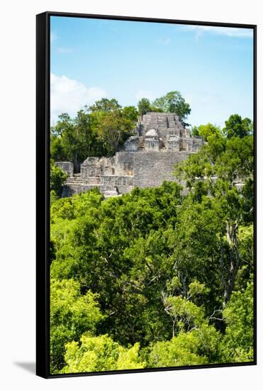 ¡Viva Mexico! Collection - Ancient Maya City within the jungle of Calakmul VI-Philippe Hugonnard-Framed Stretched Canvas