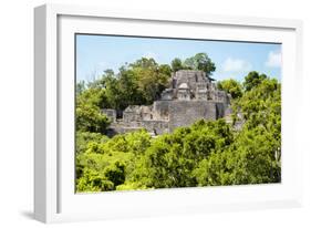 ¡Viva Mexico! Collection - Ancient Maya City within the jungle of Calakmul-Philippe Hugonnard-Framed Photographic Print