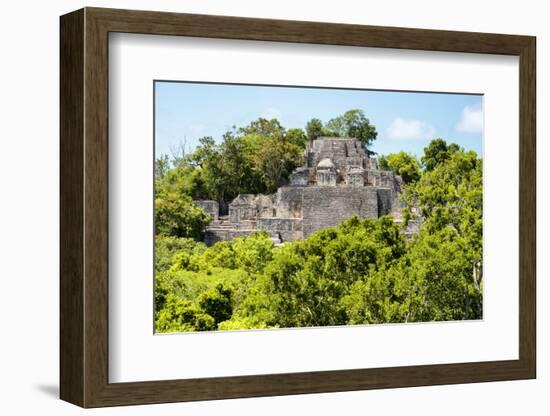 ¡Viva Mexico! Collection - Ancient Maya City within the jungle of Calakmul-Philippe Hugonnard-Framed Photographic Print