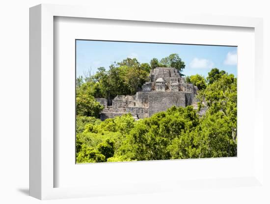 ¡Viva Mexico! Collection - Ancient Maya City within the jungle of Calakmul-Philippe Hugonnard-Framed Photographic Print