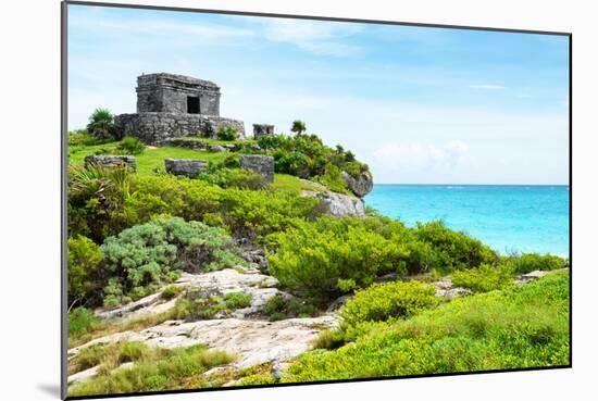 ¡Viva Mexico! Collection - Ancient Mayan Fortress in Riviera Maya - Tulum-Philippe Hugonnard-Mounted Photographic Print