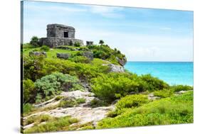 ¡Viva Mexico! Collection - Ancient Mayan Fortress in Riviera Maya - Tulum-Philippe Hugonnard-Stretched Canvas