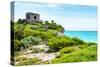 ¡Viva Mexico! Collection - Ancient Mayan Fortress in Riviera Maya - Tulum-Philippe Hugonnard-Stretched Canvas