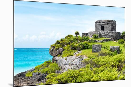 ¡Viva Mexico! Collection - Ancient Mayan Fortress in Riviera Maya - Tulum-Philippe Hugonnard-Mounted Photographic Print