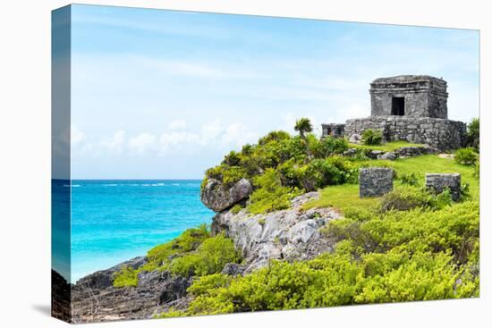 ¡Viva Mexico! Collection - Ancient Mayan Fortress in Riviera Maya - Tulum-Philippe Hugonnard-Stretched Canvas