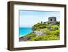 ¡Viva Mexico! Collection - Ancient Mayan Fortress in Riviera Maya - Tulum-Philippe Hugonnard-Framed Photographic Print