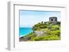 ¡Viva Mexico! Collection - Ancient Mayan Fortress in Riviera Maya - Tulum-Philippe Hugonnard-Framed Photographic Print