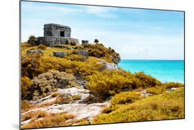 ¡Viva Mexico! Collection - Ancient Mayan Fortress in Riviera Maya with Fall Colors - Tulum-Philippe Hugonnard-Mounted Photographic Print