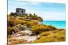 ¡Viva Mexico! Collection - Ancient Mayan Fortress in Riviera Maya with Fall Colors - Tulum-Philippe Hugonnard-Stretched Canvas