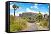 ¡Viva Mexico! Collection - Archaeological Site - Cantona-Philippe Hugonnard-Framed Stretched Canvas