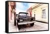 ¡Viva Mexico! Collection - Black Jeep and Colorful Street II-Philippe Hugonnard-Framed Stretched Canvas