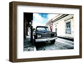 ¡Viva Mexico! Collection - Black Jeep and Colorful Street III-Philippe Hugonnard-Framed Photographic Print