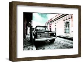 ¡Viva Mexico! Collection - Black Jeep and Colorful Street V-Philippe Hugonnard-Framed Photographic Print