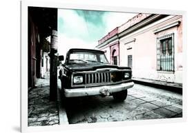 ¡Viva Mexico! Collection - Black Jeep and Colorful Street V-Philippe Hugonnard-Framed Photographic Print