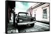 ¡Viva Mexico! Collection - Black Jeep and Colorful Street V-Philippe Hugonnard-Framed Stretched Canvas