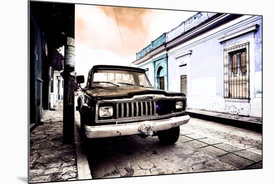 ¡Viva Mexico! Collection - Black Jeep and Colorful Street VI-Philippe Hugonnard-Mounted Photographic Print