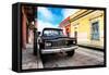 ¡Viva Mexico! Collection - Black Jeep and Colorful Street-Philippe Hugonnard-Framed Stretched Canvas