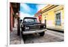 ¡Viva Mexico! Collection - Black Jeep and Colorful Street-Philippe Hugonnard-Framed Photographic Print