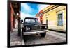 ¡Viva Mexico! Collection - Black Jeep and Colorful Street-Philippe Hugonnard-Framed Photographic Print