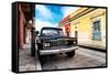 ¡Viva Mexico! Collection - Black Jeep and Colorful Street-Philippe Hugonnard-Framed Stretched Canvas