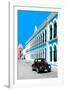 ¡Viva Mexico! Collection - Black VW Beetle and Blue Architecture - Campeche-Philippe Hugonnard-Framed Photographic Print