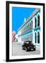 ¡Viva Mexico! Collection - Black VW Beetle and Blue Architecture - Campeche-Philippe Hugonnard-Framed Premium Photographic Print