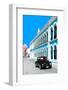 ¡Viva Mexico! Collection - Black VW Beetle and Blue Architecture - Campeche-Philippe Hugonnard-Framed Photographic Print