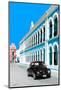 ¡Viva Mexico! Collection - Black VW Beetle and Blue Architecture - Campeche-Philippe Hugonnard-Mounted Photographic Print