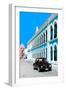 ¡Viva Mexico! Collection - Black VW Beetle and Blue Architecture - Campeche-Philippe Hugonnard-Framed Photographic Print