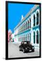 ¡Viva Mexico! Collection - Black VW Beetle and Blue Architecture - Campeche-Philippe Hugonnard-Framed Photographic Print