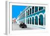 ?Viva Mexico! Collection - Black VW Beetle and Blue Architecture in Campeche-Philippe Hugonnard-Framed Photographic Print