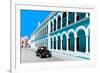 ?Viva Mexico! Collection - Black VW Beetle and Blue Architecture in Campeche-Philippe Hugonnard-Framed Photographic Print