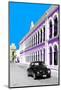 ¡Viva Mexico! Collection - Black VW Beetle and Mauve Architecture - Campeche-Philippe Hugonnard-Mounted Photographic Print