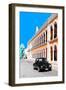 ¡Viva Mexico! Collection - Black VW Beetle and Orange Architecture - Campeche-Philippe Hugonnard-Framed Photographic Print