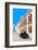 ¡Viva Mexico! Collection - Black VW Beetle and Orange Architecture - Campeche-Philippe Hugonnard-Framed Photographic Print