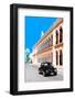 ¡Viva Mexico! Collection - Black VW Beetle and Orange Architecture - Campeche-Philippe Hugonnard-Framed Photographic Print