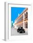 ¡Viva Mexico! Collection - Black VW Beetle and Orange Architecture - Campeche-Philippe Hugonnard-Framed Photographic Print