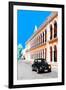 ¡Viva Mexico! Collection - Black VW Beetle and Orange Architecture - Campeche-Philippe Hugonnard-Framed Photographic Print