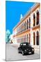 ¡Viva Mexico! Collection - Black VW Beetle and Orange Architecture - Campeche-Philippe Hugonnard-Mounted Photographic Print