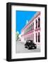 ¡Viva Mexico! Collection - Black VW Beetle and Pink Architecture - Campeche-Philippe Hugonnard-Framed Photographic Print