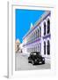 ¡Viva Mexico! Collection - Black VW Beetle and Purple Architecture - Campeche-Philippe Hugonnard-Framed Photographic Print