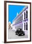 ¡Viva Mexico! Collection - Black VW Beetle and Purple Architecture - Campeche-Philippe Hugonnard-Framed Photographic Print